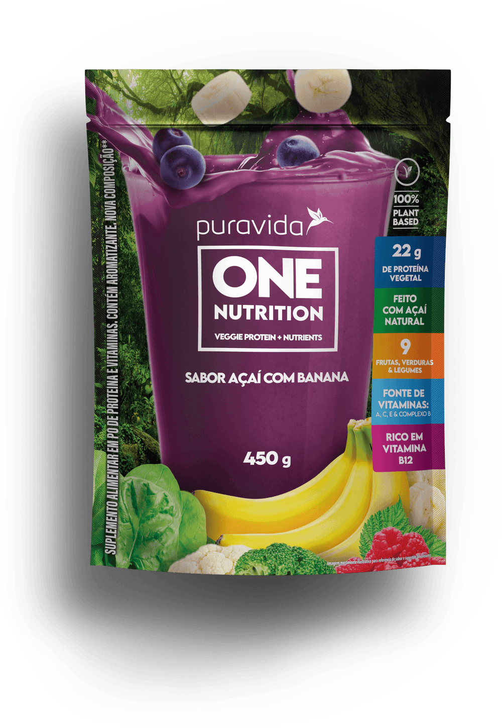Pouch One Nutrition sabor açaí Pouch One Nutrition sabor açaí
