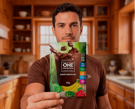 Homem com ONE Nutrition Chocolate Homem com ONE Nutrition Chocolate