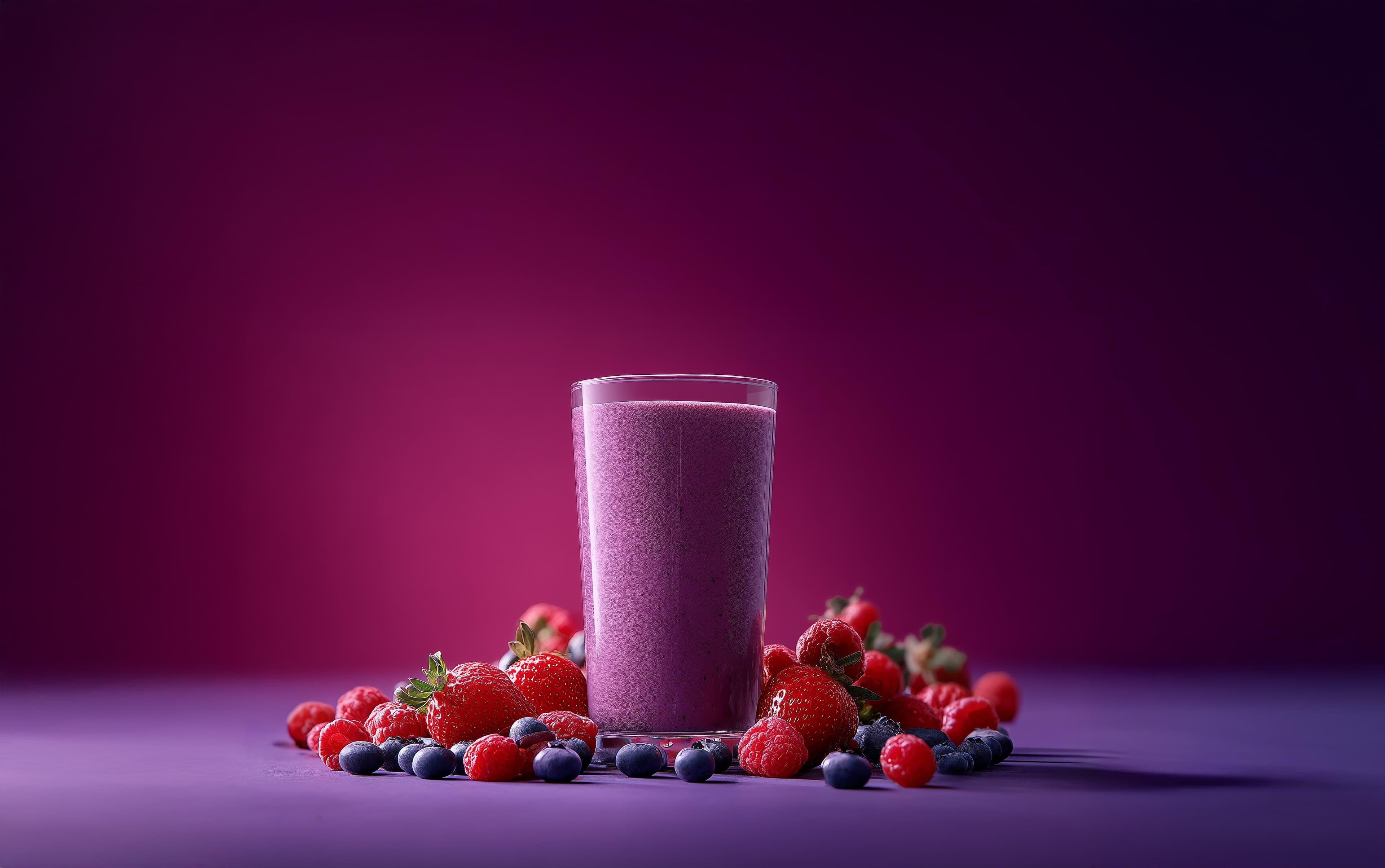 Copo de açaí com frutas vermelhas Copo de açaí com frutas vermelhas