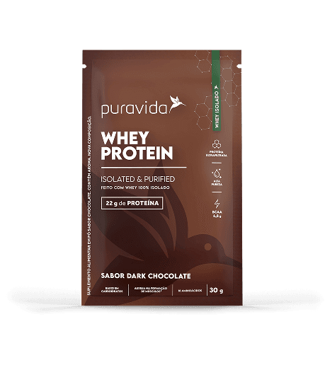 Whey Protein Isolado Puravida sabor Dark Chocolate