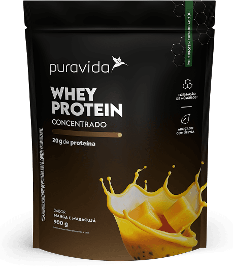 Whey Protein Concentrado sabor manga e maracujá 450 g Whey Protein Concentrado sabor manga e maracujá 450 g
