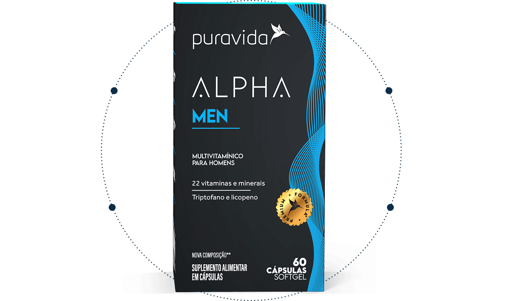Alpha Men - 22 nutrientes Cartucho Alpha Men - frente