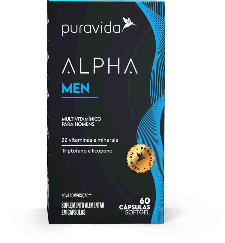 Alpha Men - 22 nutrientes Cartucho Alpha Men - frente