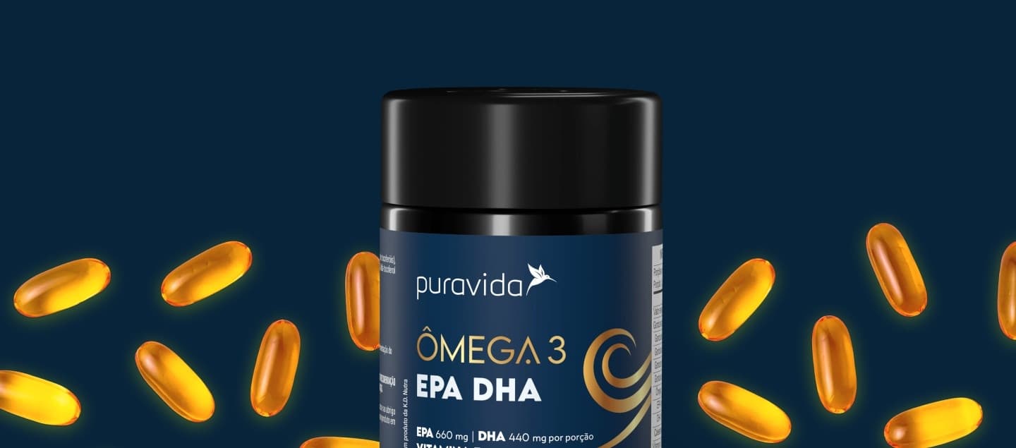 Ômega 3 EPA DHA e cápsulas Ômega 3 EPA DHA e cápsulas