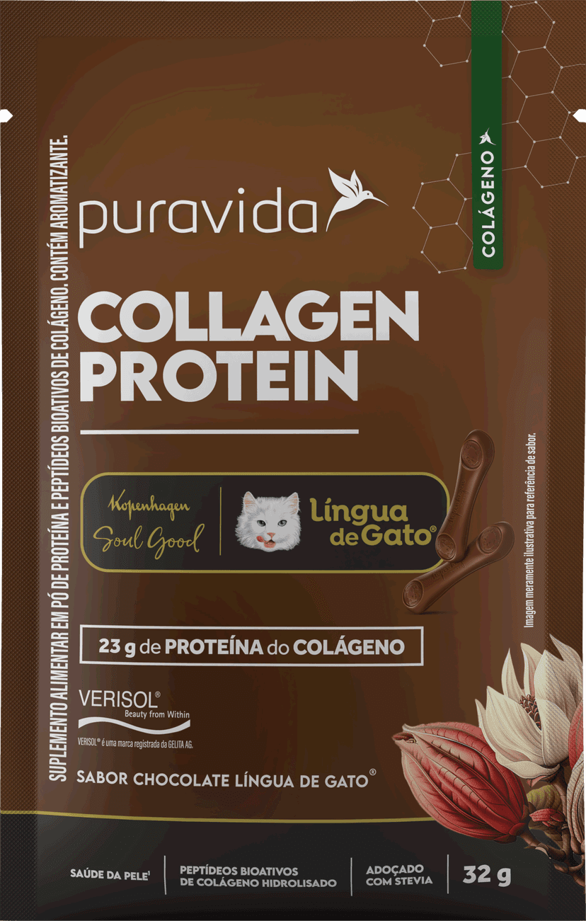 Collagen Protein Língua de Gato sachê 32 g Collagen Protein Língua de Gato sachê 32 g