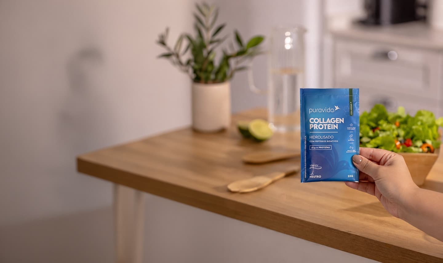 Collagen Protein Neutro com suco de laranja Collagen Protein Neutro com suco de laranja