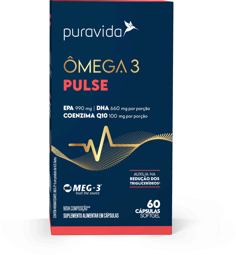 Caixa do Ômega 3 Pulse Caixa do Ômega 3 Pulse