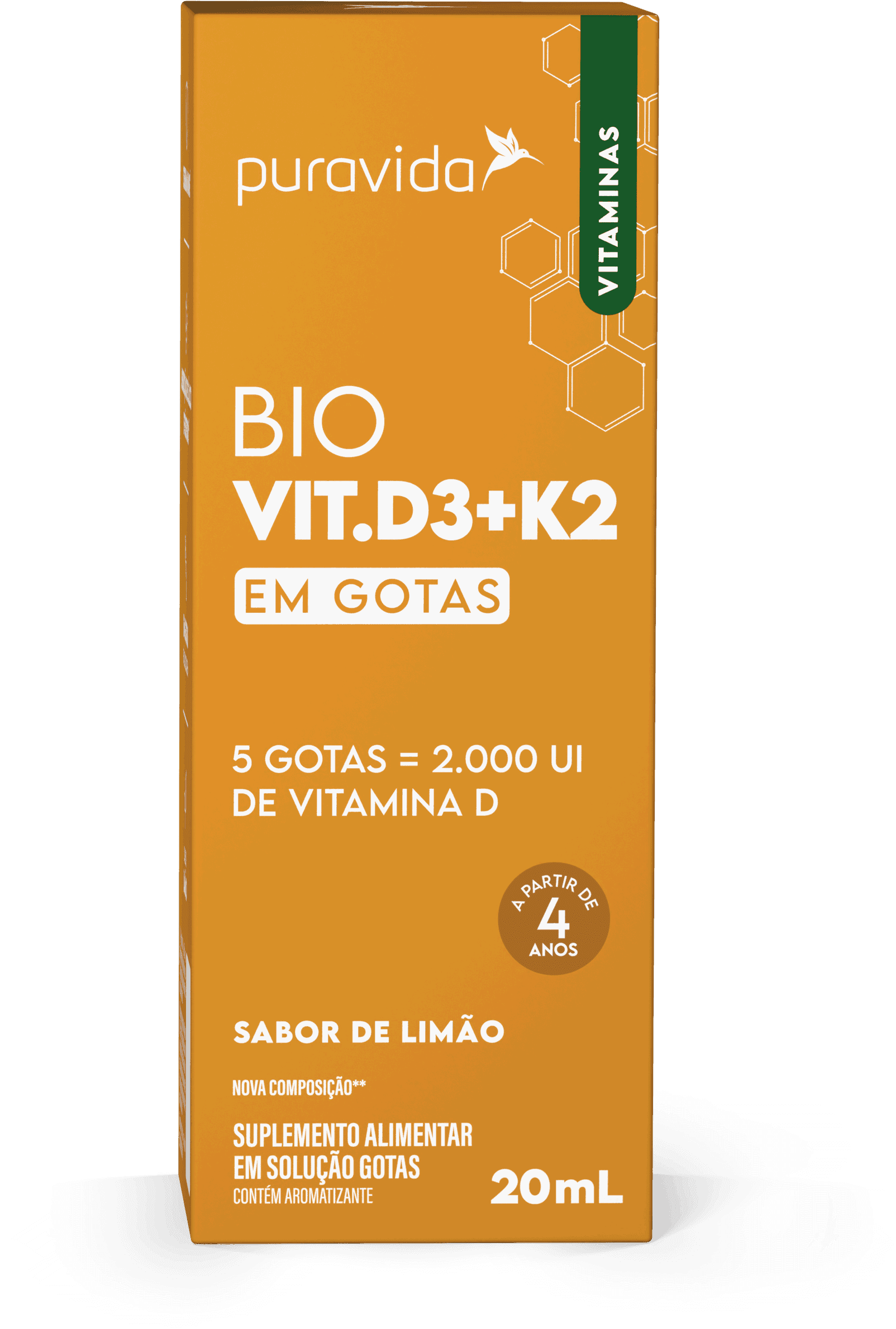 Cartucho Bio Vit. D3 + K2 em gotas 20 ml Cartucho Bio Vit. D3 + K2 em gotas 20 ml