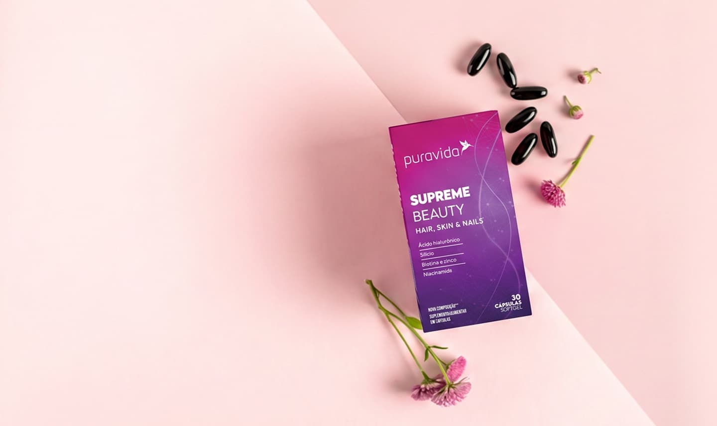 Ingredientes e cápsulas do Supreme Beauty Ingredientes e cápsulas do Supreme Beauty